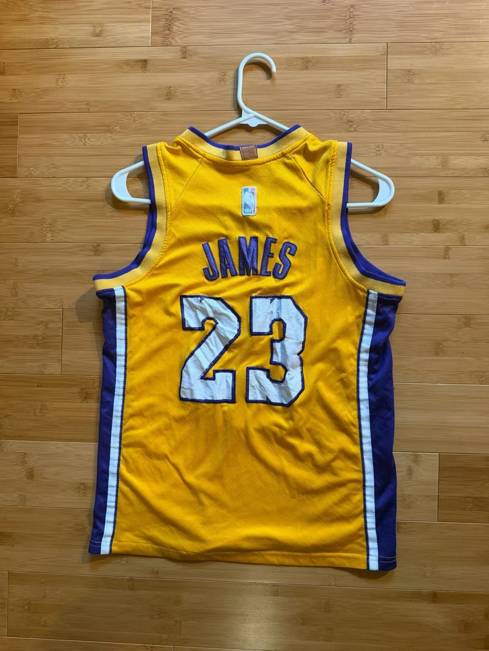 Nike LeBron James Lakers #23 Swingman Jersey - Youth Medium - Wish Logo - NBA